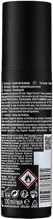 Schwarzkopf Professional Session Label The Serum Finishing Oil Serum za kosu