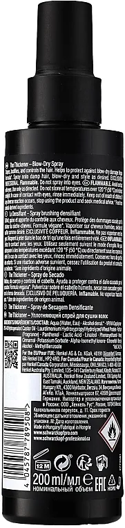 Schwarzkopf Professional Session Label The Thickener Blow Dry Spray Sprej za oblikovanje kose