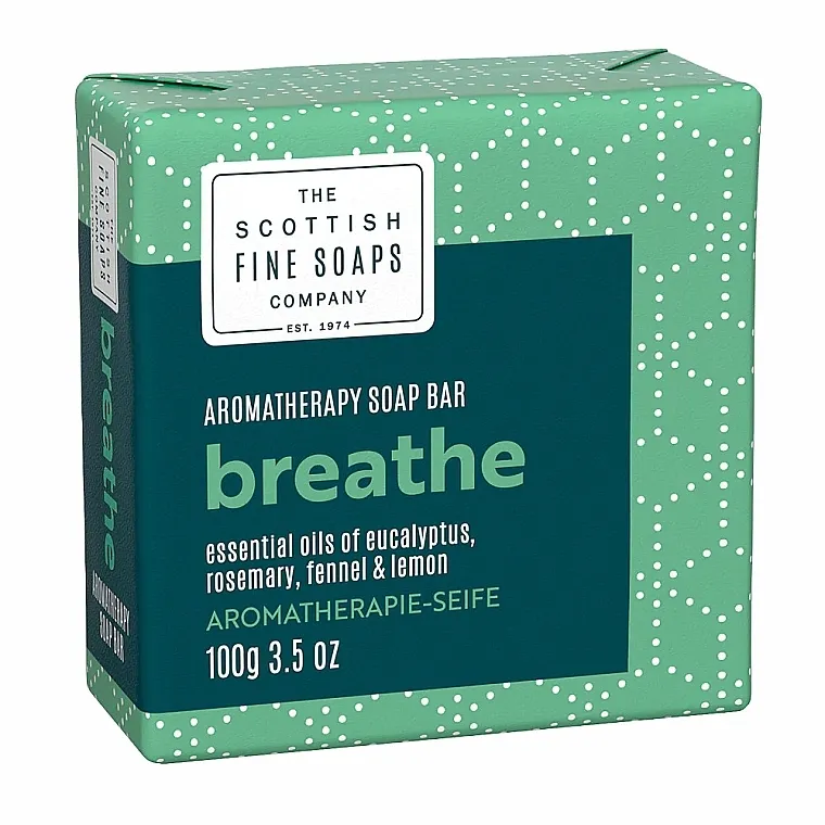 Scottish Fine Soaps Aromatherapy Soap Bar Breathe Aromaterapijski sapun