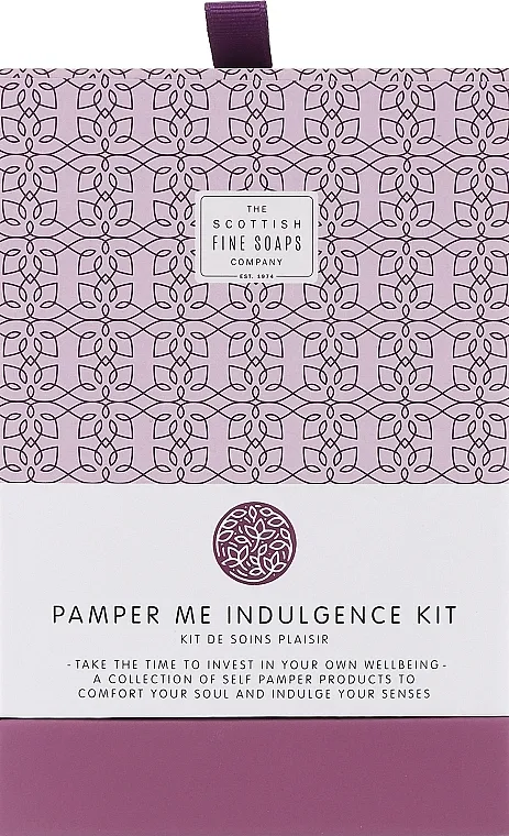 Scottish Fine Soaps Company Pamper Me Indulgence Kit (bath/soak/100ml + butter/75ml +candle) Set