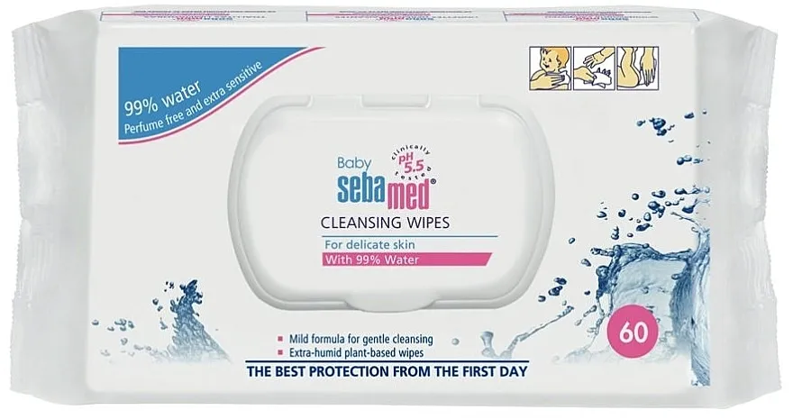 Sebamed Baby Water Cleansing Wipes Dečije vlažne maramice
