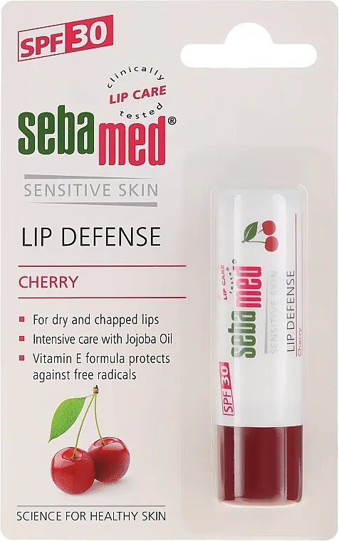 Sebamed Lip Defense Stick SPF30 Cherry Balzam za usne