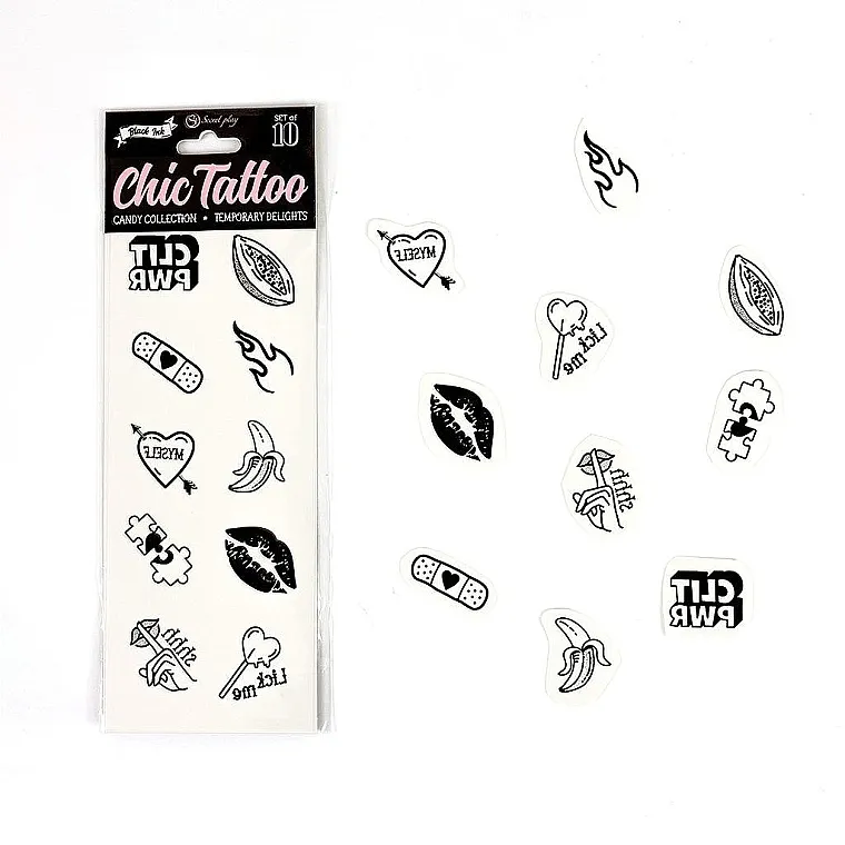 Secret Play Chic Tattoo Set privremenih tetovaža 'Candy Collection'