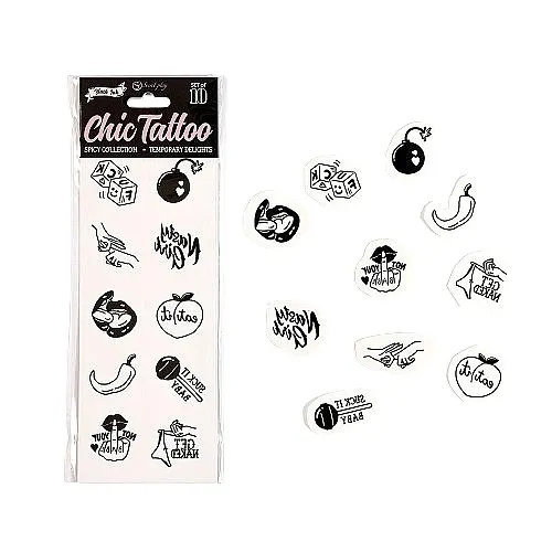 Secret Play Chic Tattoo Set privremenih tetovaža "Spicy Collection"