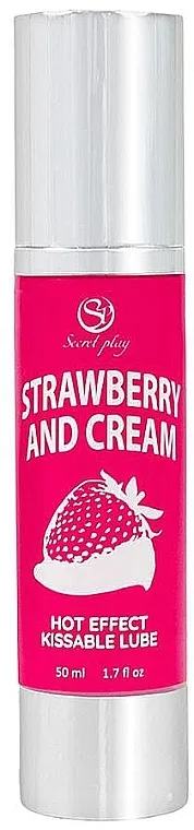Secret Play Strawberry &amp; Cream Hot Effect Kissable Lubricant Lubrikant sa zagrevanjem 'Jagoda sa šlagom'
