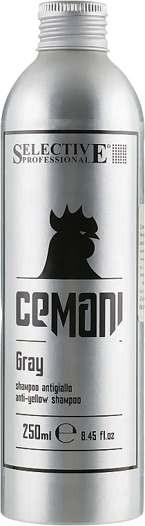 Selective Professional Cemani Gray Shampoo Šampon protiv žutih tonova za sedu kosu
