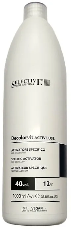 Selective Professional Decolorvit Active Use 40 vol Emulzija za izbeljivanje 12%