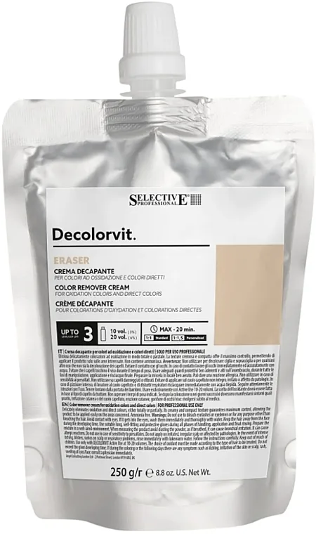 Selective Professional Decolorvit Eraser Pickling Cream Krema za uklanjanje boje i pigmenata sa kose