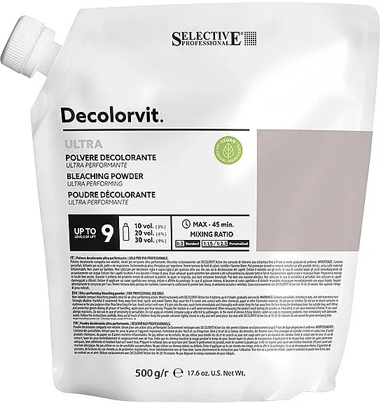 Selective Professional Decolorvit Ultra Bleaching Powder Posvetljujući prah za kosu, 9 tonova