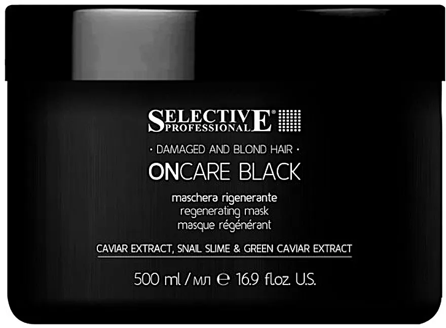 Selective Professional On Care Black Regenerating Mask Regenerativna maska za plavu i oštećenu kosu