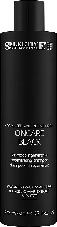 Selective Professional On Care Black Shampoo Šampon za plavu i oštećenu kosu