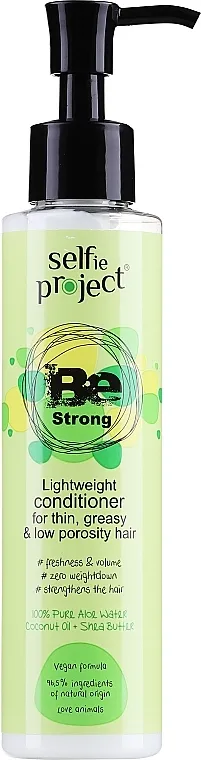 Selfie Project Be Strong Lightweight Conditioner Lagani regenerator za tanku, masnu kosu i kosu niske poroznosti