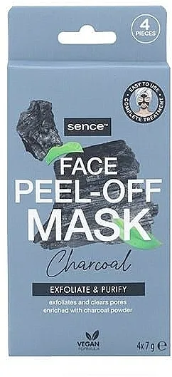 Sence Peel-Off Mask Charcoal Exfoliate &amp; Purify Peel-off maska za lice sa aktivnim ugljem