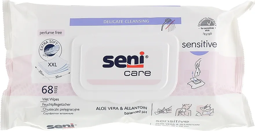 Seni Care Sensitive Vlažne maramice za negu kože