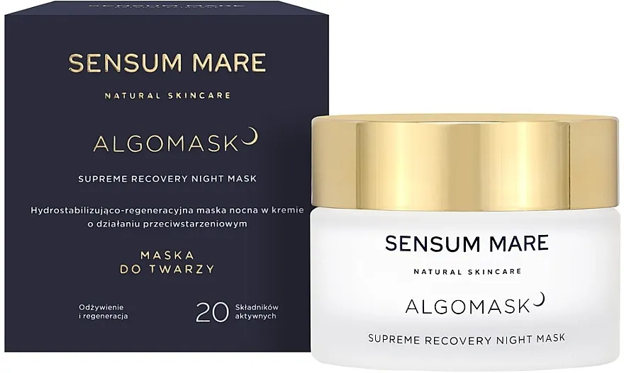 Sensum Mare Algomask Supreme Recovery Night Mask Hidro-stabilizirajuća i regenerirajuća noćna maska