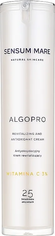 Sensum Mare Algopro C Revitalizing And Antioxidant Cream Antioksidans revitalizirajuća krema s vitaminom C 3%