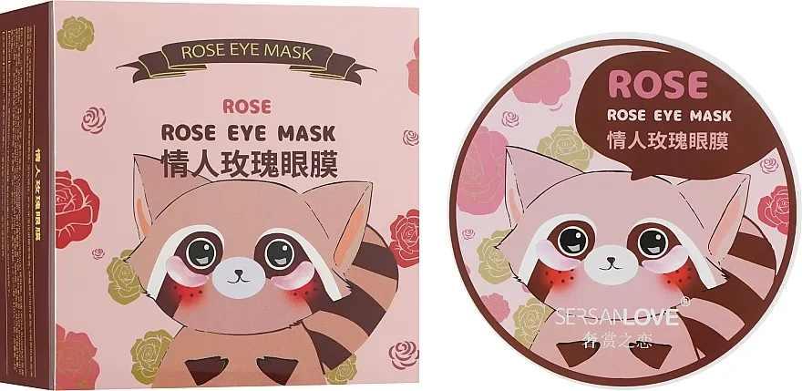 Sersanlove Rose Eye Mask Hidrogel flasteri za oči s ekstraktom cveta ruže