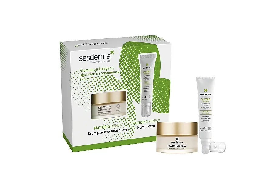 Sesderma Factor G Renew (f/cr/50ml + eye/cr/15ml + bag) Set