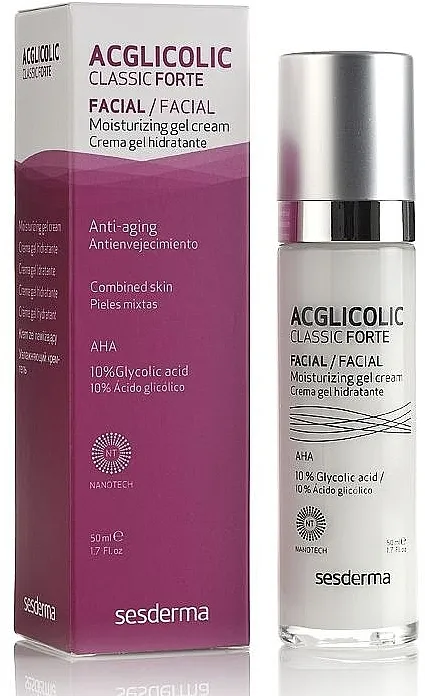SesDerma Laboratories Acglicolic Classic Forte Moisturizing Gel Cream Hidratantna gel krema