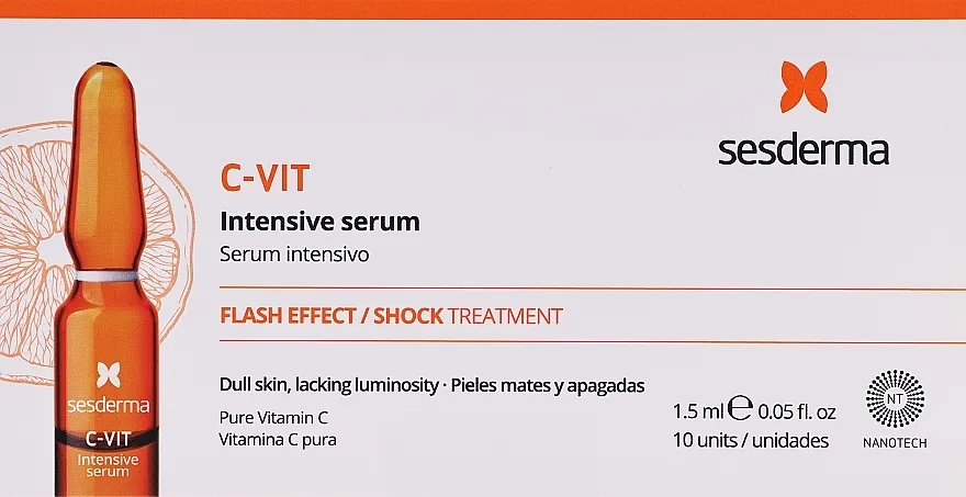 SeSDerma Laboratories C-Vit Intensive Serum Antiox Booster Flash Effect Intenzivni, instant serum za ulepšavanje
