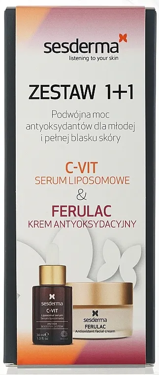 SesDerma Laboratories (cr/50ml + ser/30ml) Set za lice