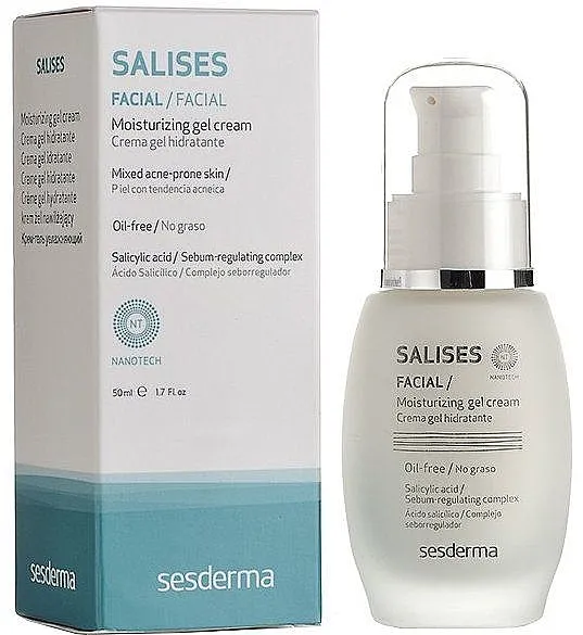 SesDerma Laboratories Salises Moisturizing Gel Cream Hidratantna krema-gel za lice