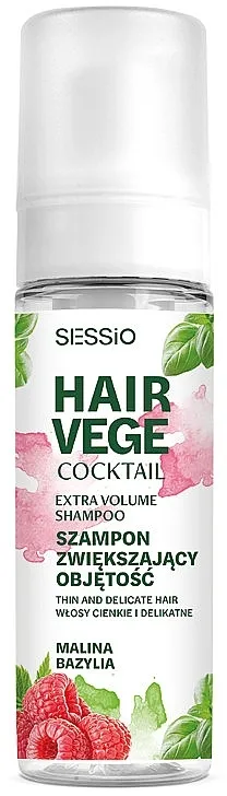 Sessio Hair Vege Cocktail Extra Volume Shampoo Šampon u obliku pene za volumen kose "Malina"