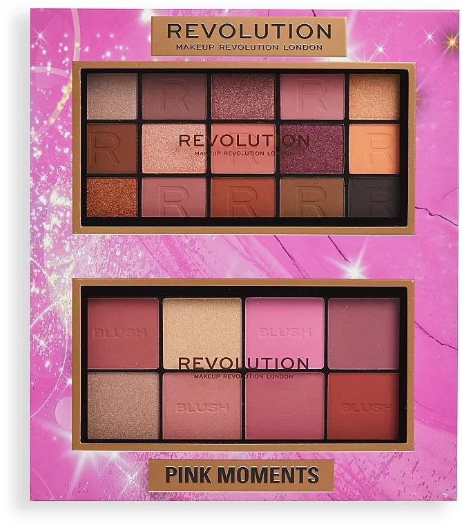 Set, 2 proizvoda Makeup Revolution Pink Moments Face &amp; Eye Gift Set