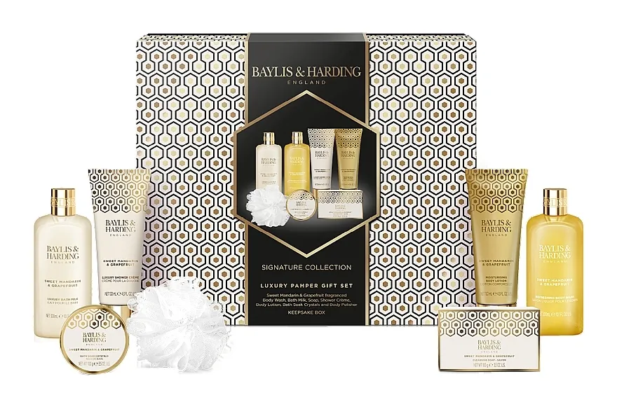Set, 7 proizvoda Baylis &amp; Harding Sweet Mandarin &amp; Grapefruit Luxury Pamper Gift Set