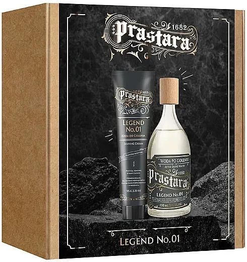 Set (aft/sh/150ml + sh/cr/95g) Prastara Legend No.01