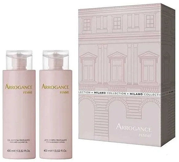 Set (šamp/gel/400ml + bal/los/400ml) Arrogance Femme