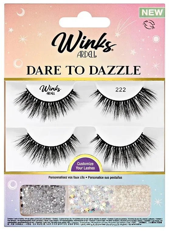 Set Ardell Dare To Dazzle Lash Kit 222 (lashes/4pc + clay/1g + appl/1pcs + acc)