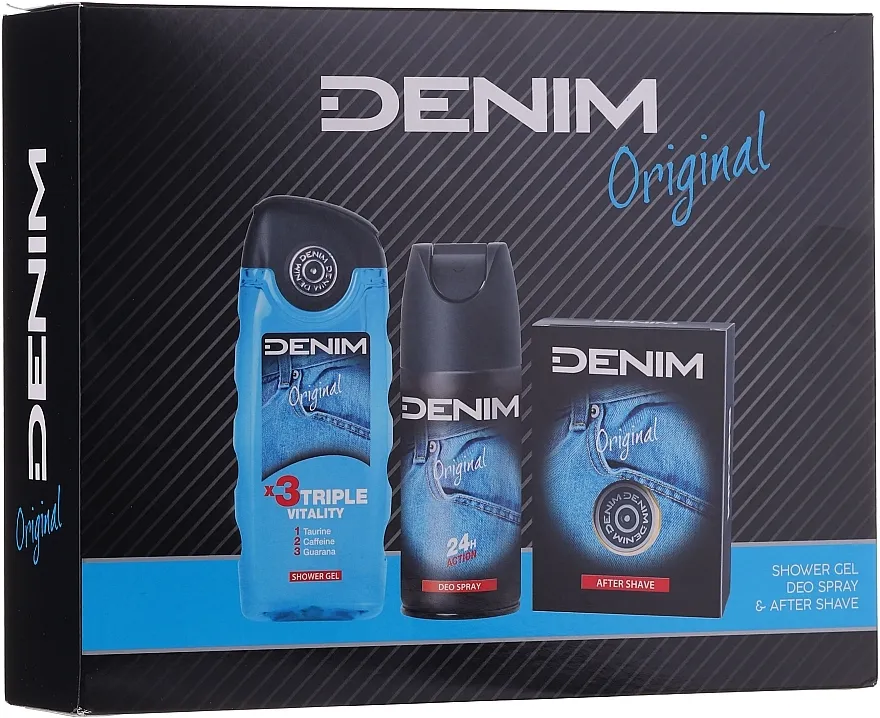 Set (ash/lot/100ml + deo/150ml + sh/gel/250ml) Denim Original