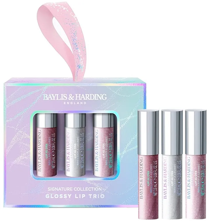 Set Baylis &amp; Harding Jojoba Glossy Lip Trio Gift Set (lip/gloss/3x2.5ml)