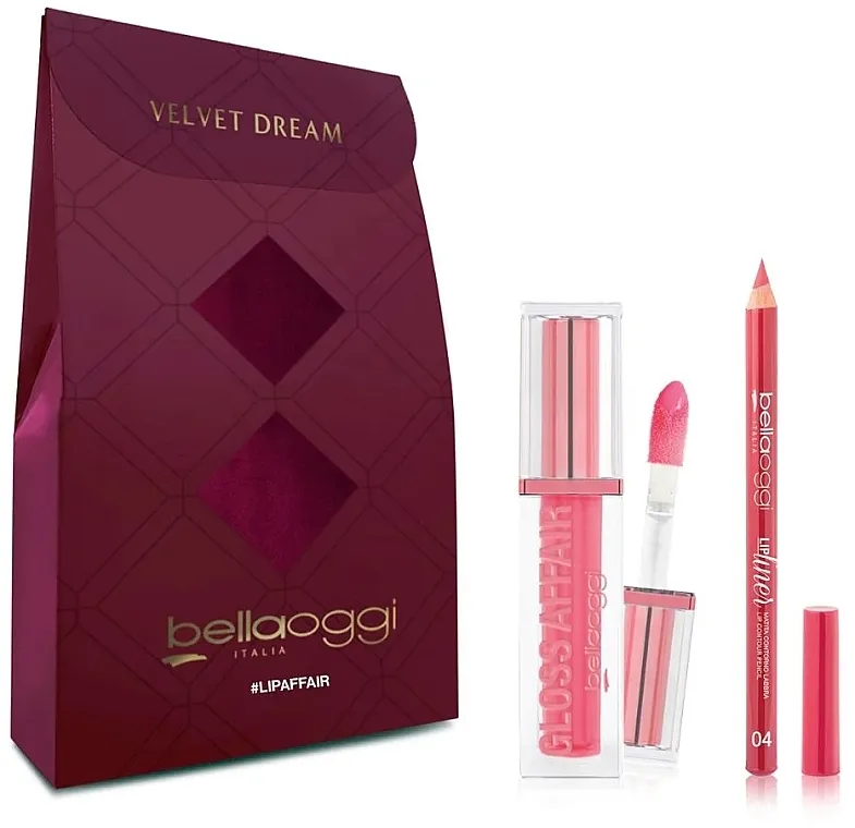 Set Bellaoggi Lip Affair Mini Kit (lip/gloss/5ml + lip/liner/1.1g)
