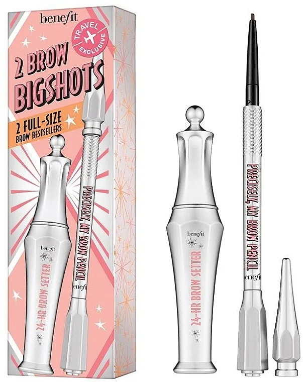 Set Benefit 2 Brow Bigshots Precisely 24H Brow Setter Duo (brow/pen/0.08g + brow/gel/7ml)