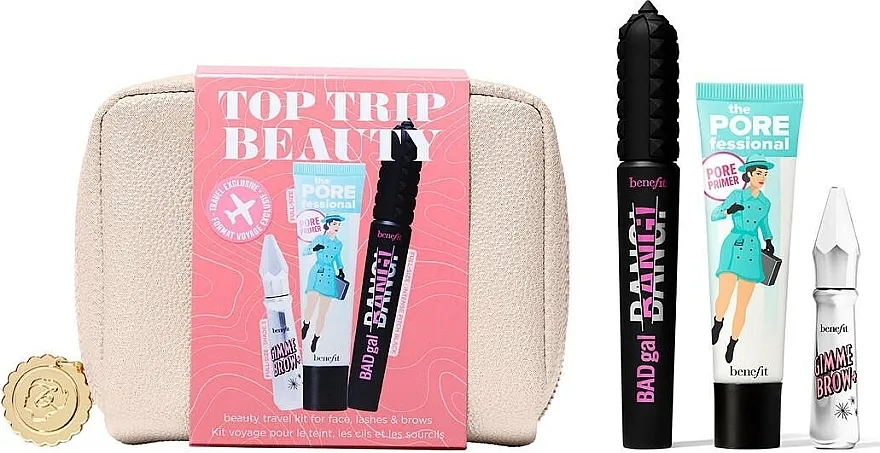 Set Benefit Top Trip Beauty Set (f/primer/22ml + brow/gel/3g + mascara/8,5 g)