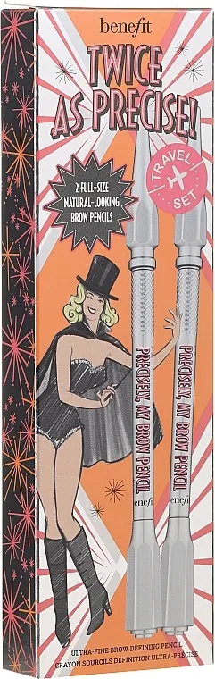 Set Benefit Twice As Precise Precisely My Brow Travel Set (brow/pencil/2x0.08g)