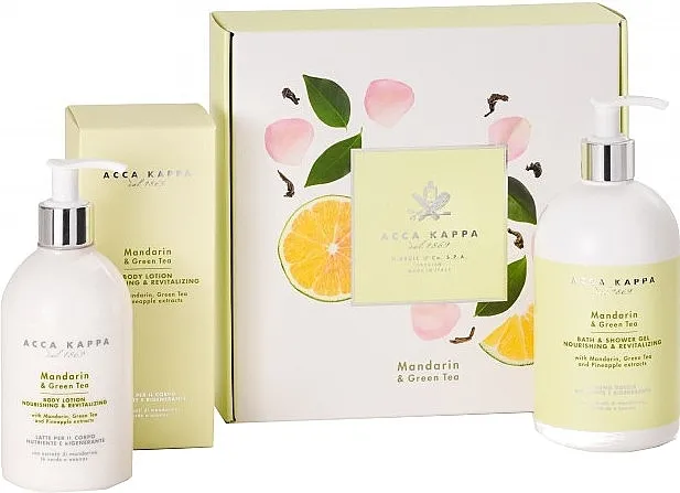 Set (b/lot/300ml + sh/gel/500ml) Acca Kappa Mandarin &amp; Green Tea