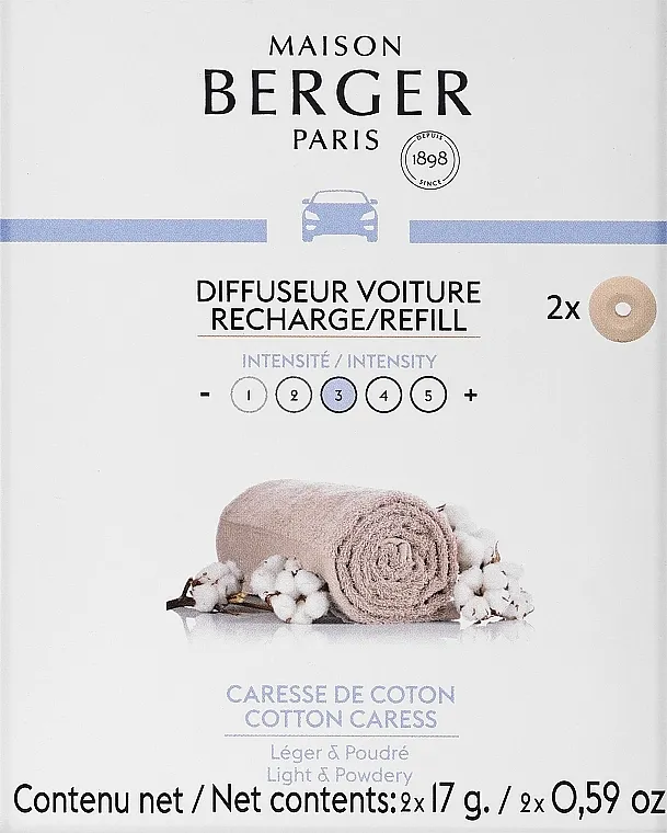 Set (cer/tabl/2pcs) Maison Berger Cotton Caress