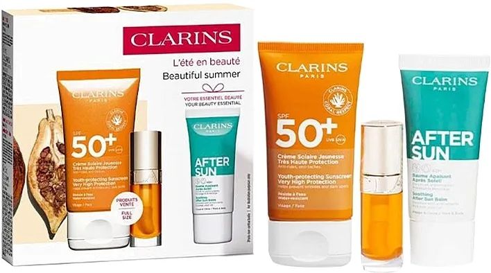 Set Clarins Beautiful Summer (b/cr/50ml + b/balm/30ml + l/oil/7ml)