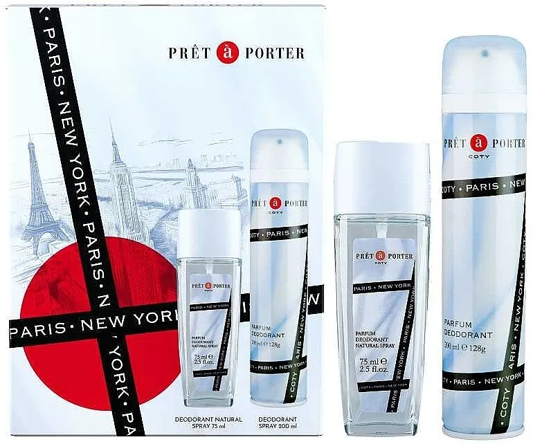 Set (deo/200ml + deo/75ml) Pret A Porter Paris New York