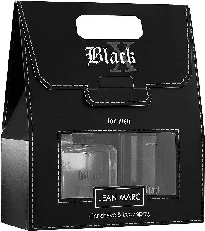Set (deo/spray 150 ml + a/sh/lot 100 ml) Jean Marc X Black