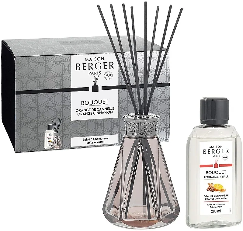 Set (diff/1pcs + reffil/200ml) Maison Berger Orange de Cannelle