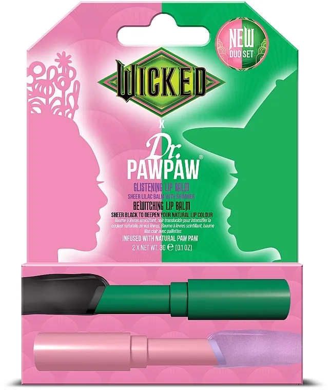 Set Dr. Pawpaw x Wicked Bewitching &amp; Glistening Duo (lip/balm/3gx2)
