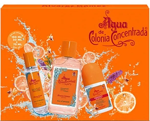 Set (edc/150ml + edc/30ml + deo/roll/75ml) Alvarez Gomez Agua de Colonia Concentrada Eau D'Orange