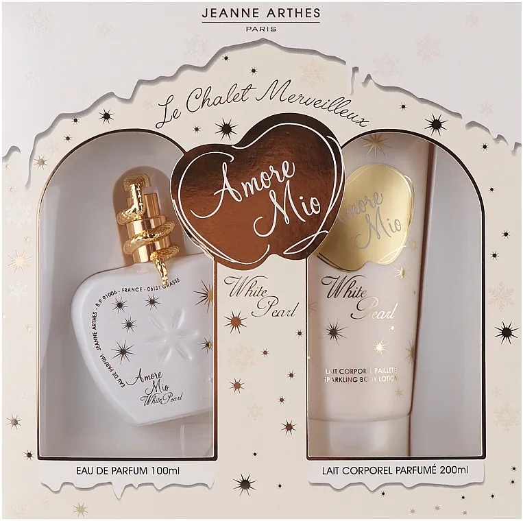 Set (edp 100 ml + b/lot 200 ml) Jeanne Arthes Amore Mio White Pear