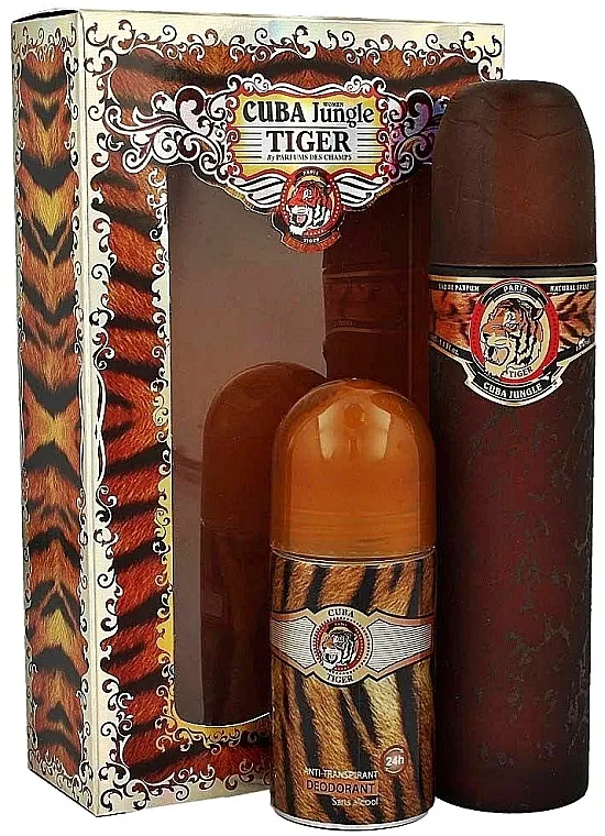Set (edp 100ml + deo 50ml) Cuba Cuba Jungle Tiger