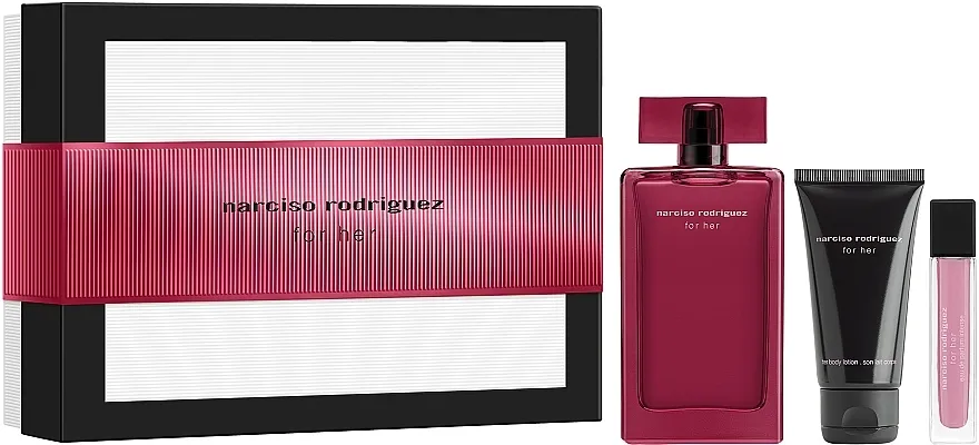 Set (edp/100ml + b/los/50ml + edp/10ml) Narciso Rodriguez For Her Intense