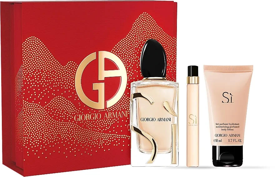 Set (edp/100ml + b/lot/50ml + edp/10ml) Giorgio Armani Si